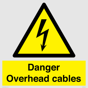 danger overhead cables